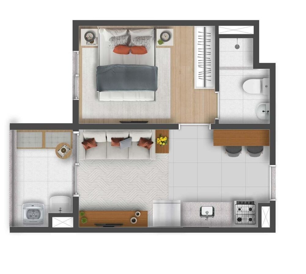 Apartamento, 1 quarto, 29 m² - Foto 3