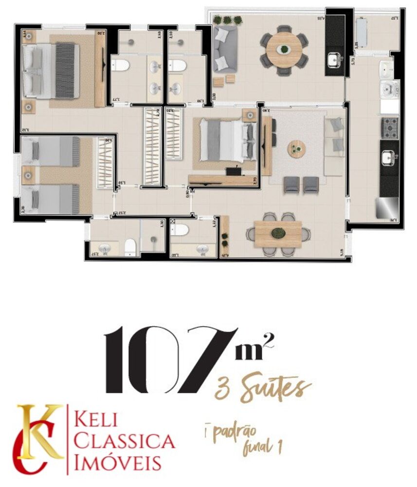 Apartamento, 3 quartos, 97 m² - Foto 7