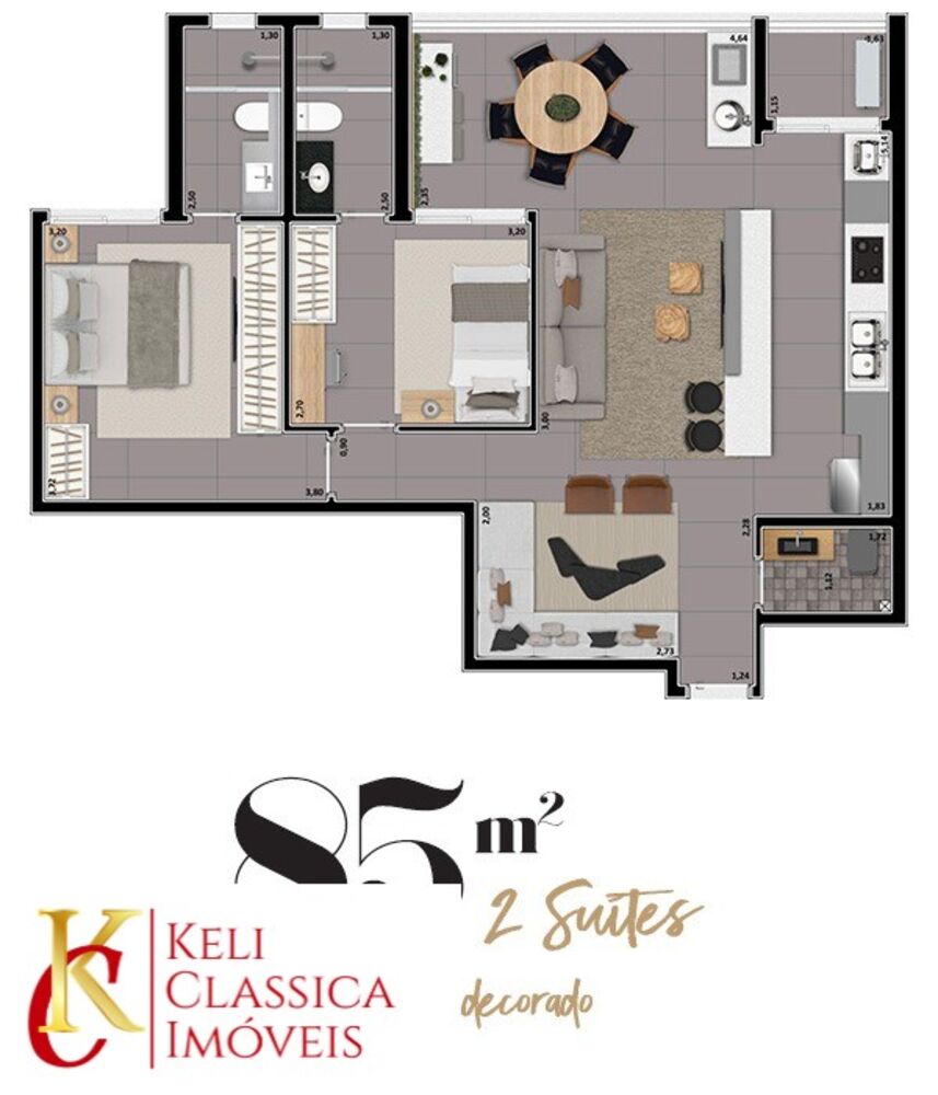 Apartamento, 3 quartos, 97 m² - Foto 8