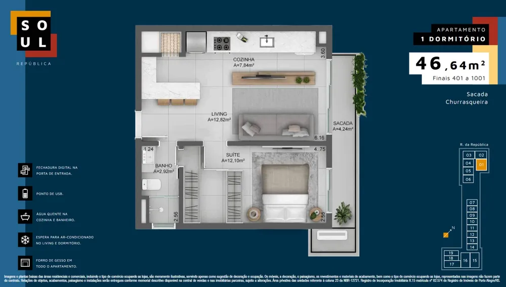 Apartamento, 1 quarto, 36 m² - Foto 11