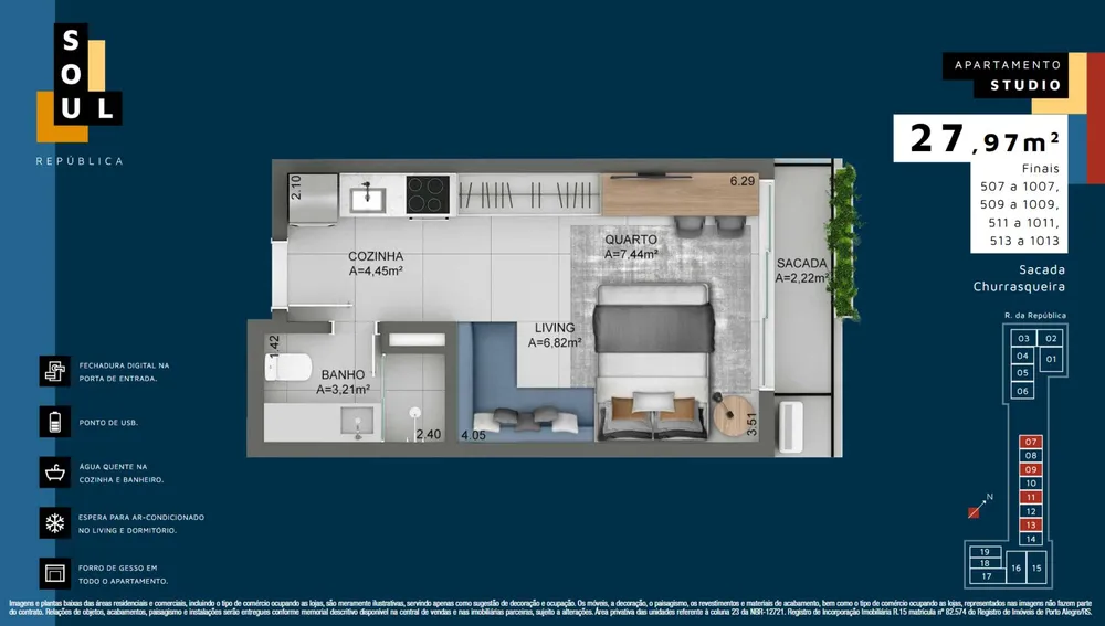 Apartamento, 1 quarto, 36 m² - Foto 14