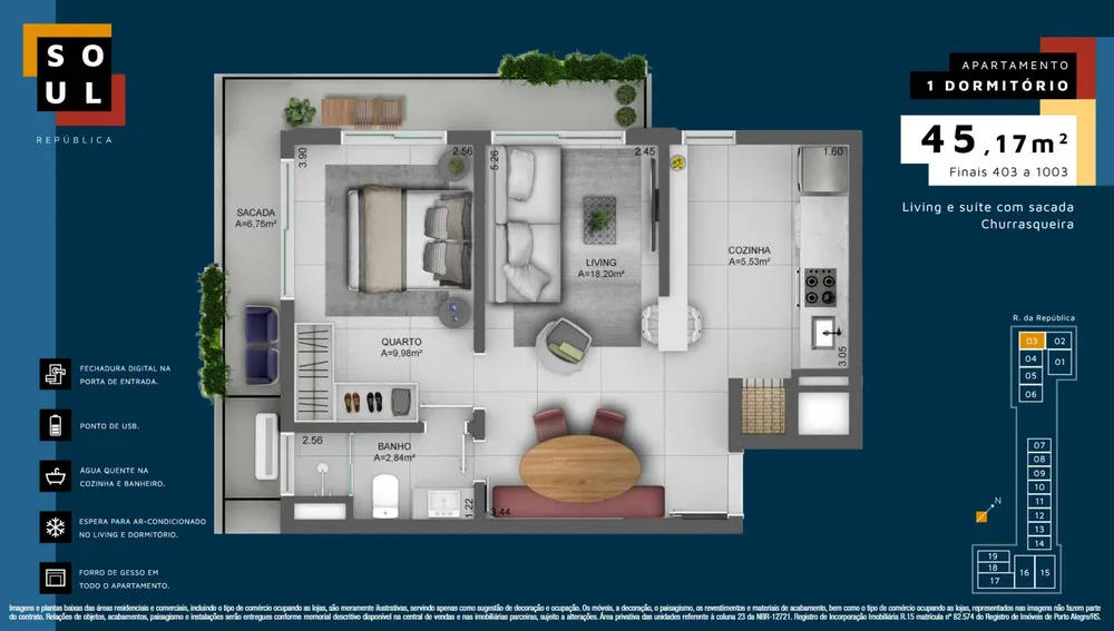 Apartamento, 1 quarto, 36 m² - Foto 12