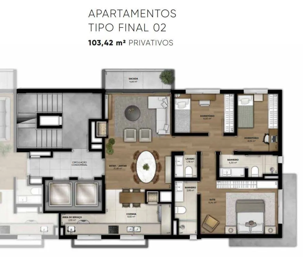 Apartamento, 2 quartos, 87 m² - Foto 7