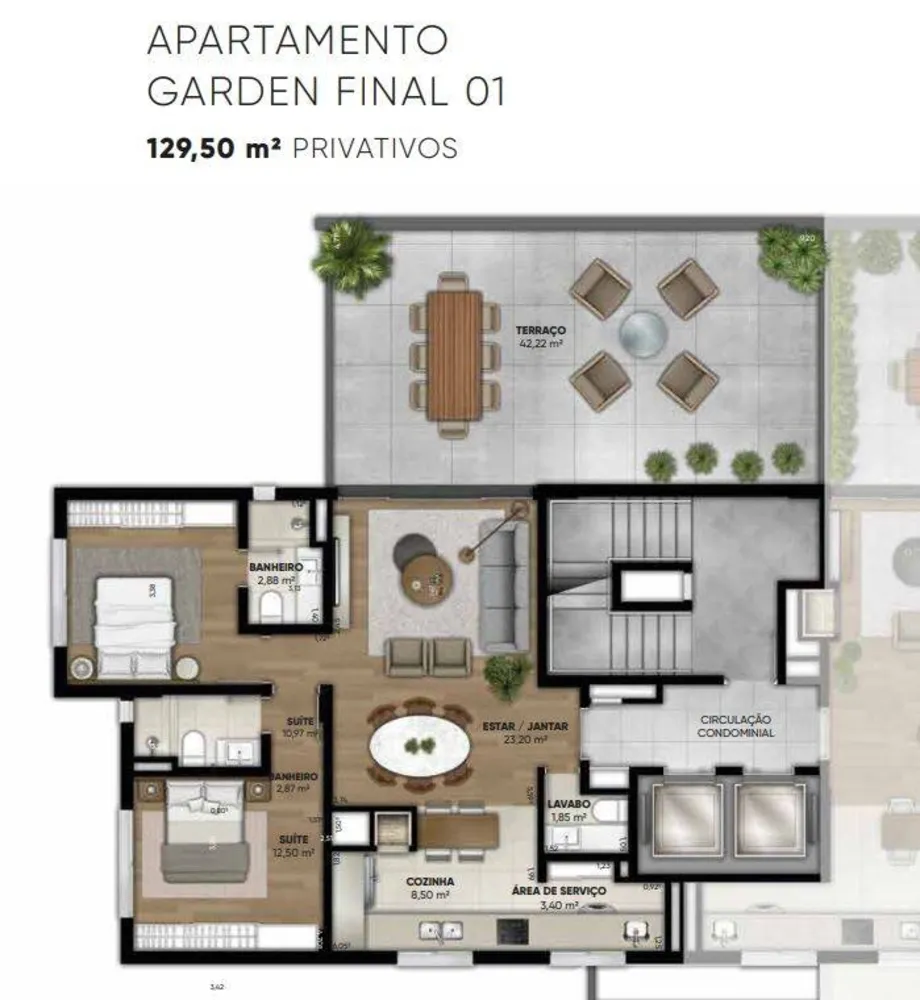 Apartamento, 2 quartos, 87 m² - Foto 2