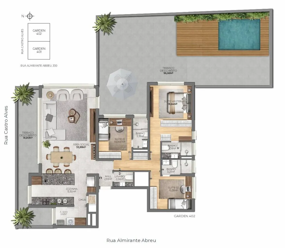Apartamento, 3 quartos, 134 m² - Foto 16
