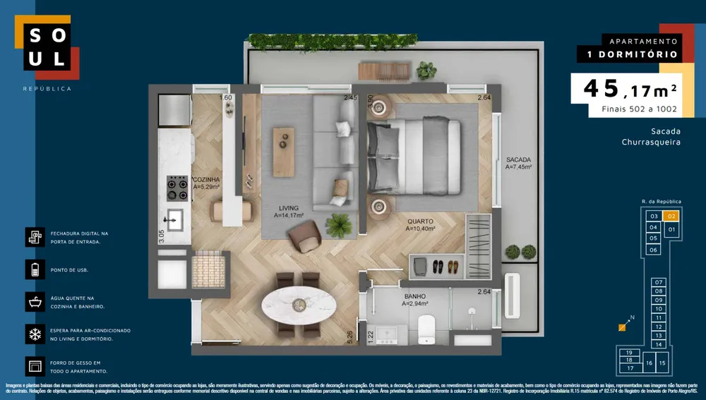 Apartamento, 1 quarto, 28 m² - Foto 9