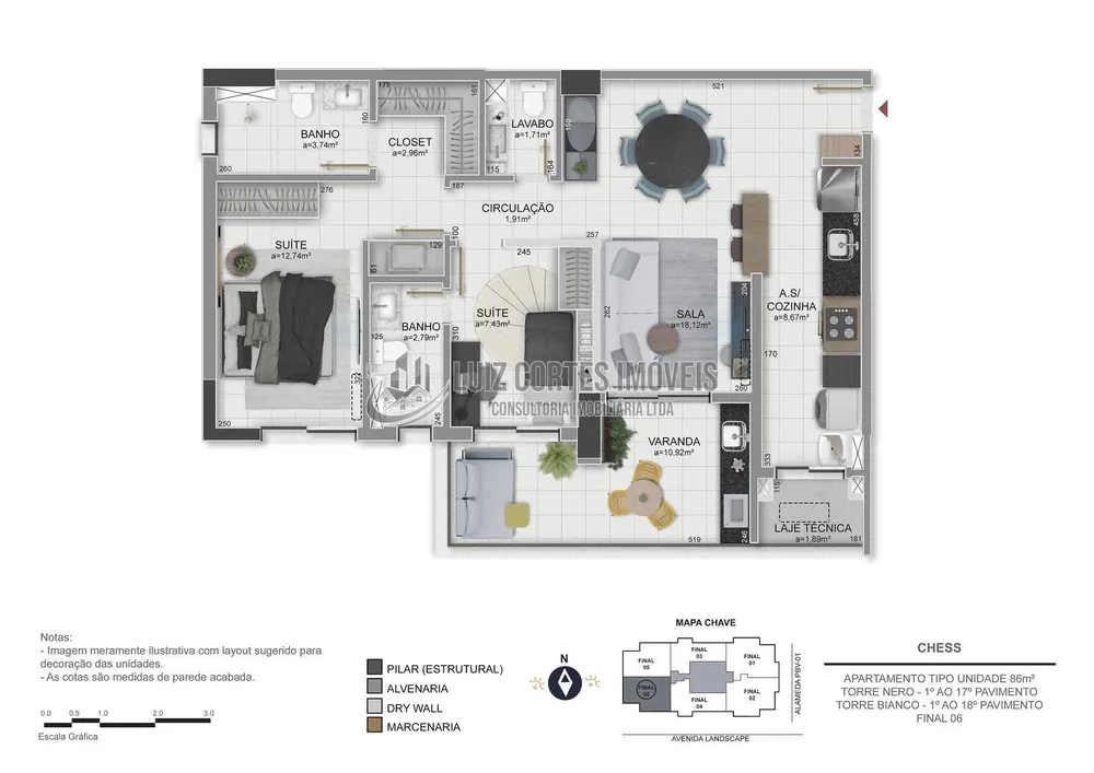 Apartamento, 2 quartos, 86 m² - Foto 12