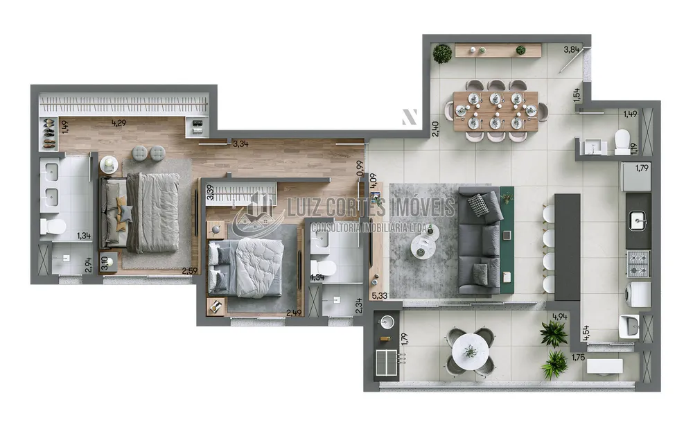 Apartamento, 3 quartos, 93 m² - Foto 16