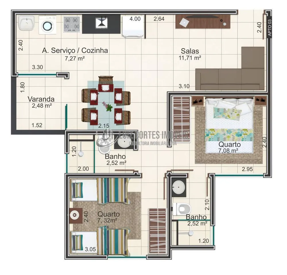Apartamento, 2 quartos, 52 m² - Foto 10