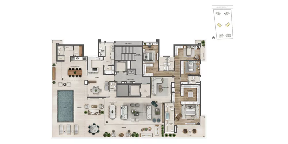 Apartamento, 4 quartos, 194 m² - Foto 64