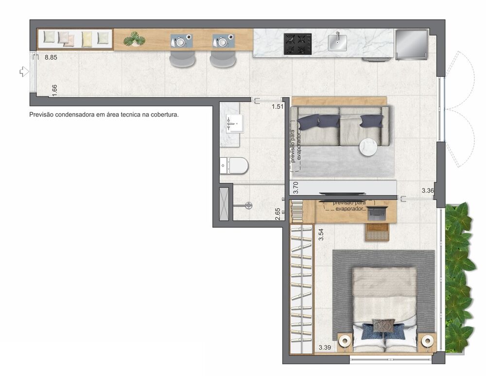 Cobertura à venda com 2 quartos, 59m² - Foto 7