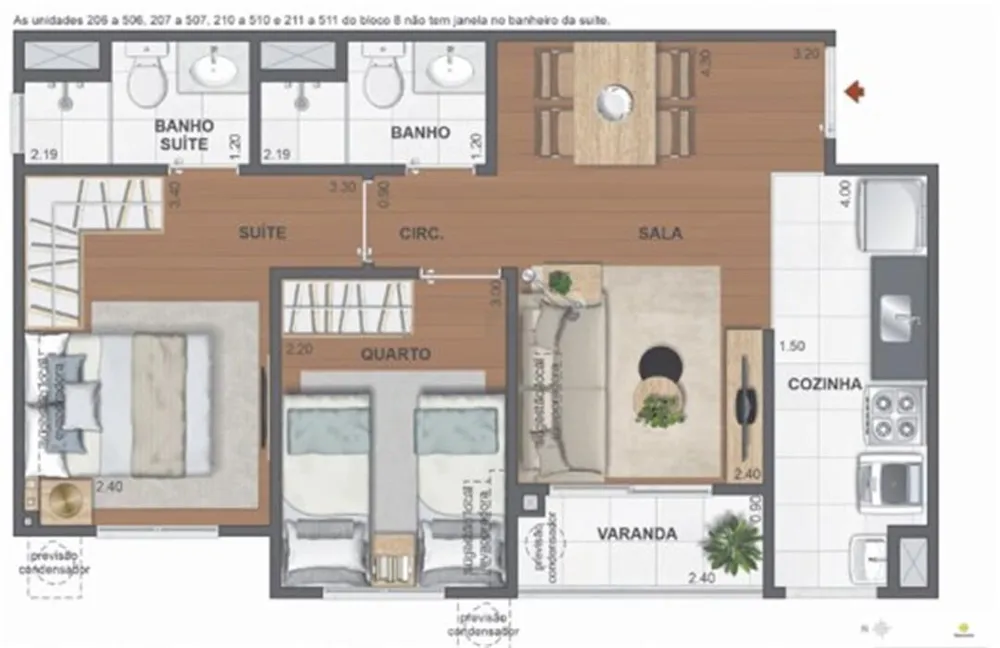 Apartamento, 3 quartos, 74 m² - Foto 46