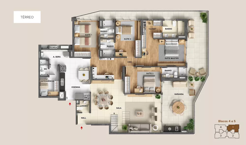 Apartamento, 3 quartos, 171 m² - Foto 2