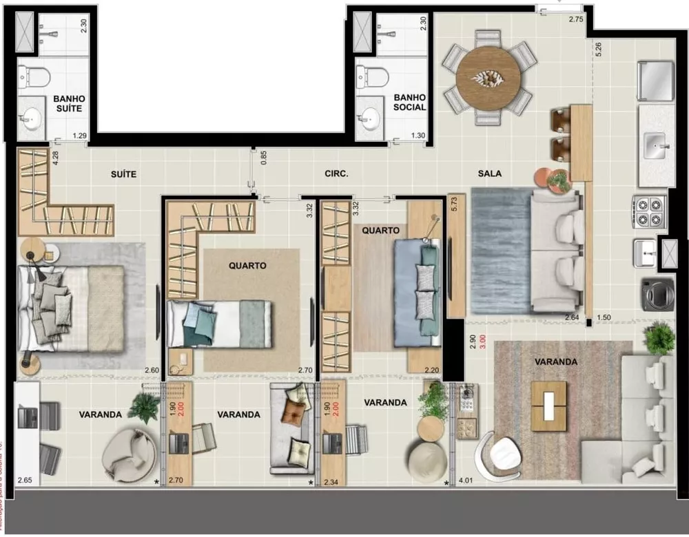 Apartamento, 2 quartos, 88 m² - Foto 31