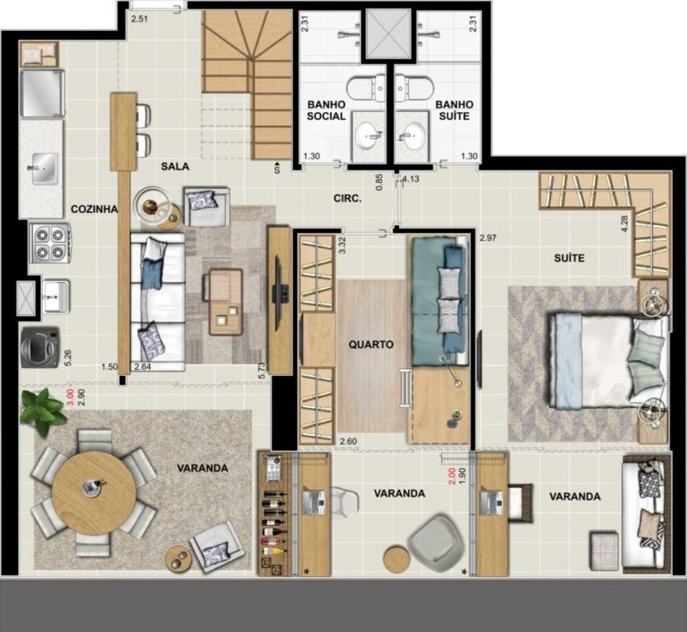 Apartamento, 2 quartos, 88 m² - Foto 39