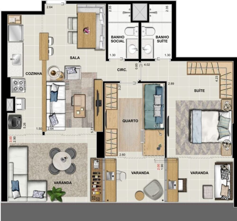 Apartamento, 2 quartos, 88 m² - Foto 30