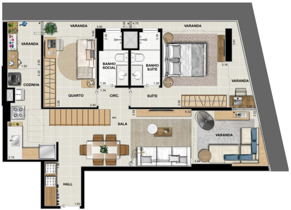 Apartamento, 2 quartos, 88 m² - Foto 33
