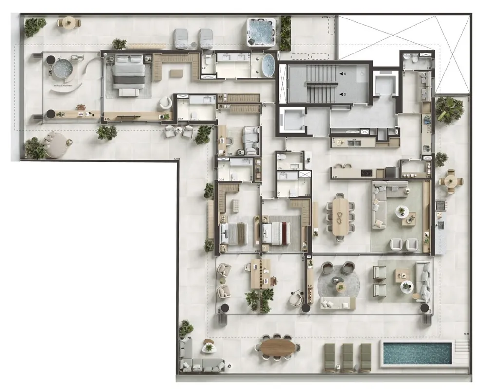 Apartamento, 4 quartos, 303 m² - Foto 53