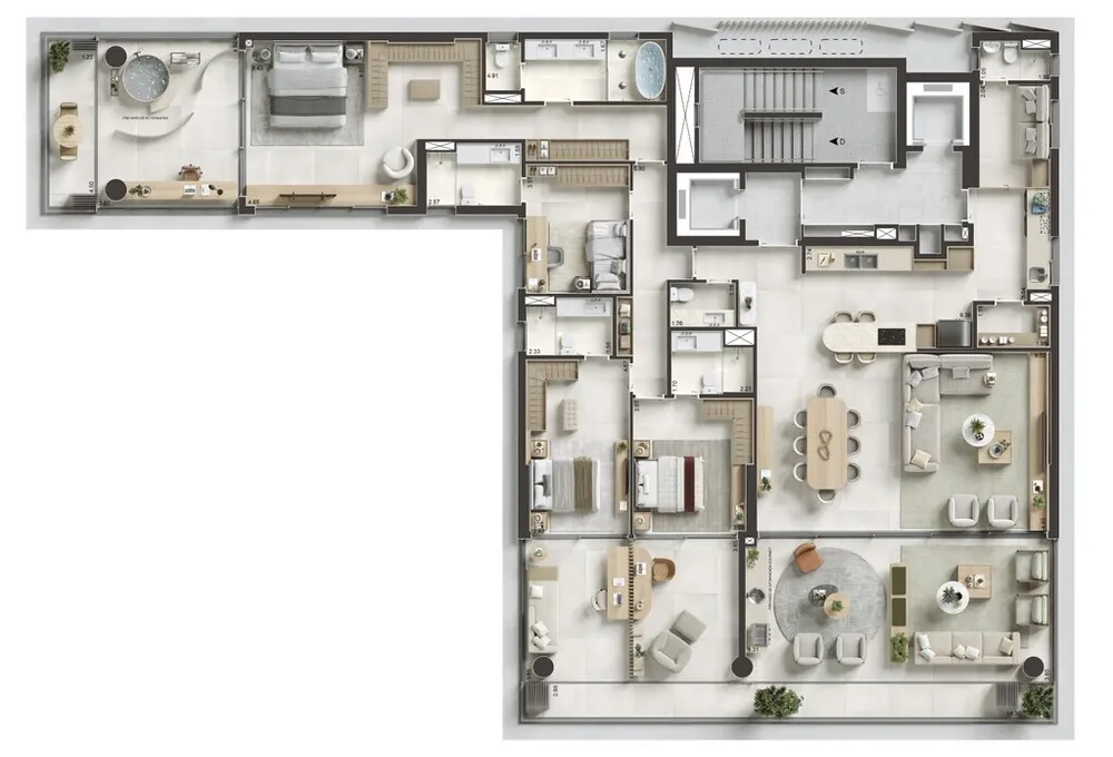 Apartamento, 4 quartos, 303 m² - Foto 51