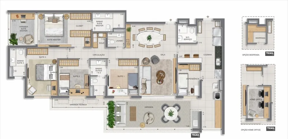 Apartamento, 3 quartos, 123 m² - Foto 70
