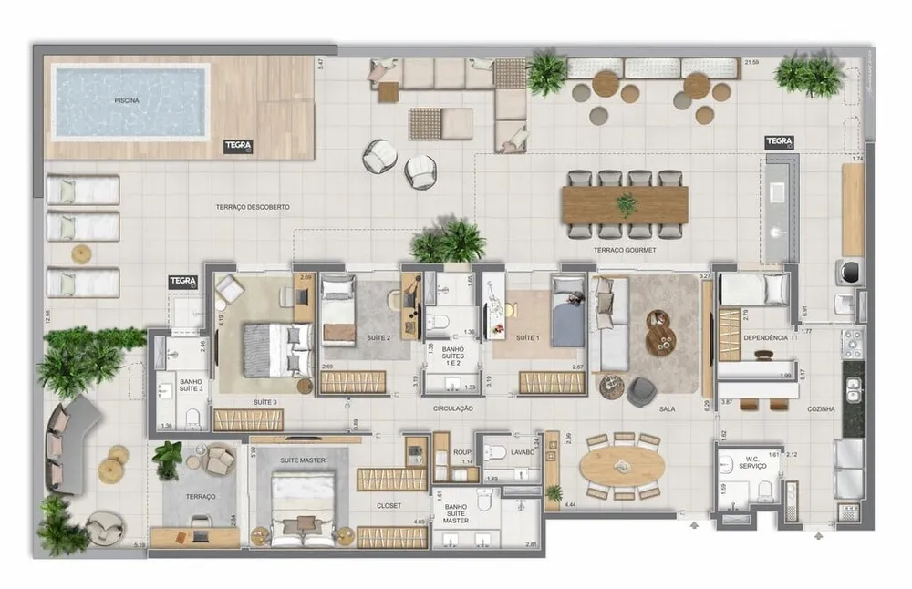 Apartamento, 3 quartos, 123 m² - Foto 187