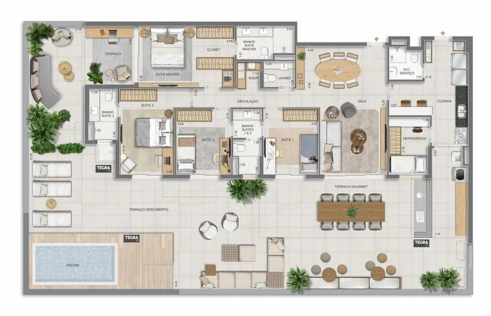 Apartamento, 3 quartos, 123 m² - Foto 185