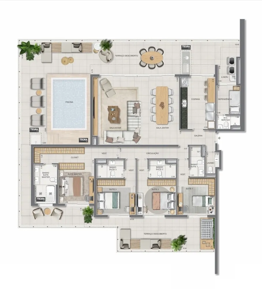 Apartamento, 3 quartos, 123 m² - Foto 97