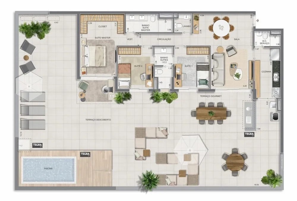 Apartamento, 3 quartos, 123 m² - Foto 170