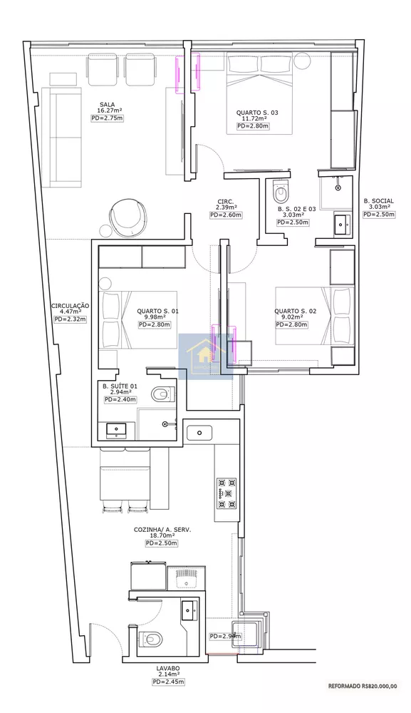 Apartamento, 3 quartos, 90 m² - Foto 20
