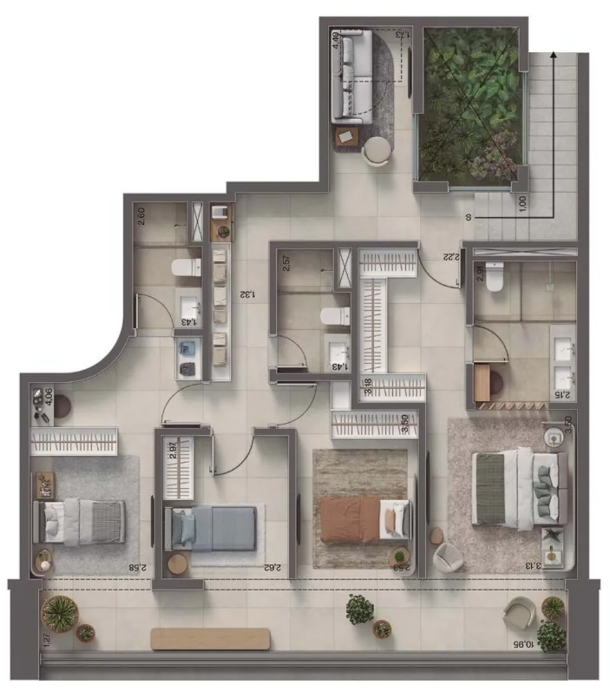 Apartamento, 4 quartos, 221 m² - Foto 22