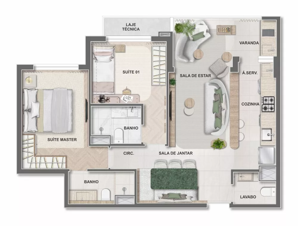 Apartamento, 2 quartos, 68 m² - Foto 65