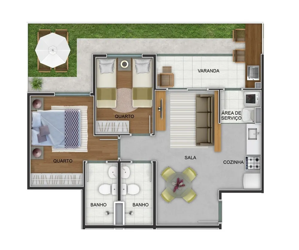 Apartamento, 2 quartos, 52 m² - Foto 110