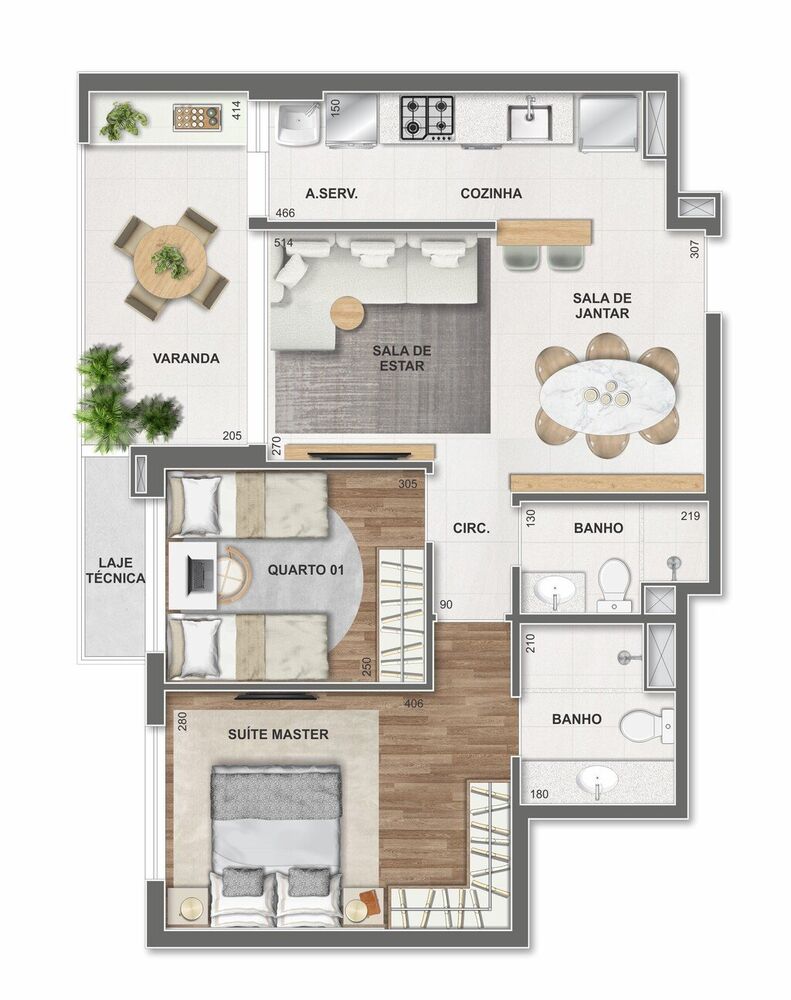Apartamento, 2 quartos, 68 m² - Foto 18