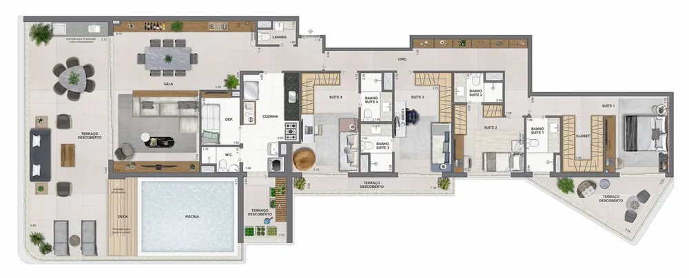 Cobertura, 3 quartos, 186 m² - Foto 61