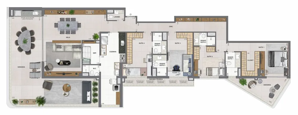 Cobertura, 3 quartos, 186 m² - Foto 59