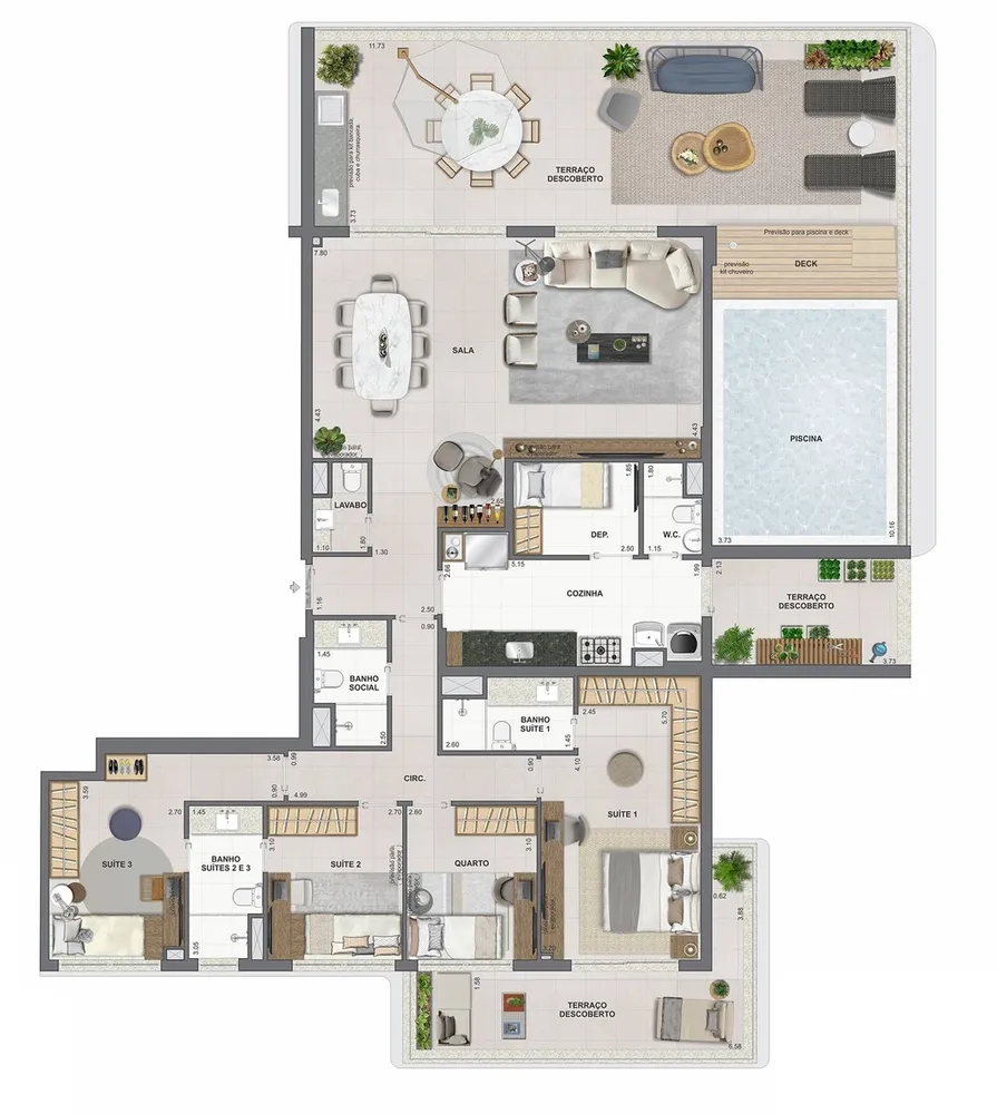 Cobertura, 3 quartos, 186 m² - Foto 60