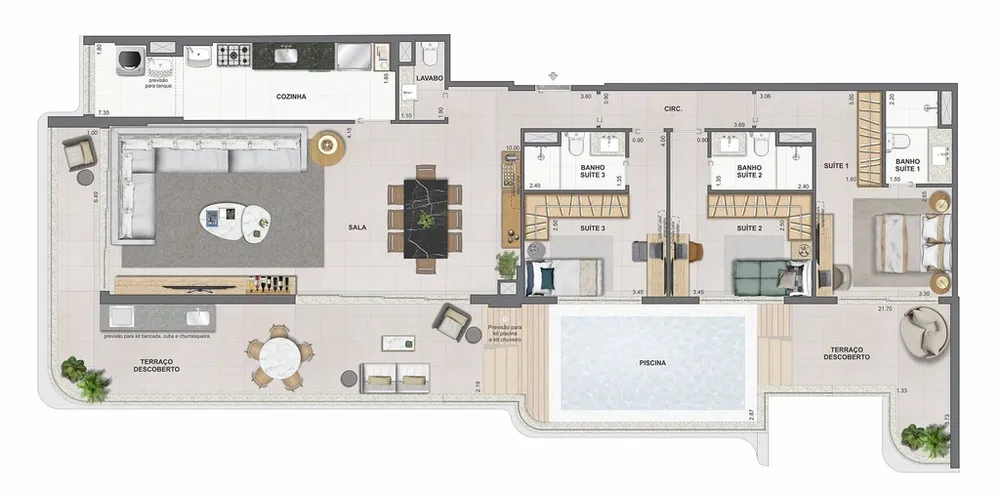 Cobertura, 3 quartos, 186 m² - Foto 57