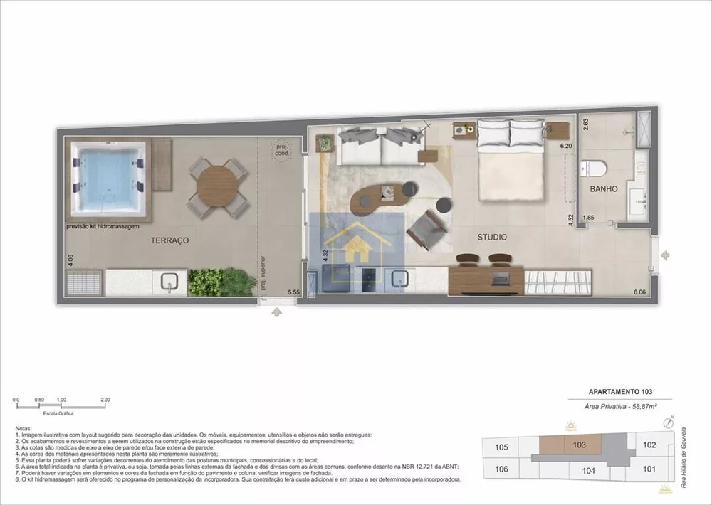 Apartamento, 1 quarto, 49 m² - Foto 8