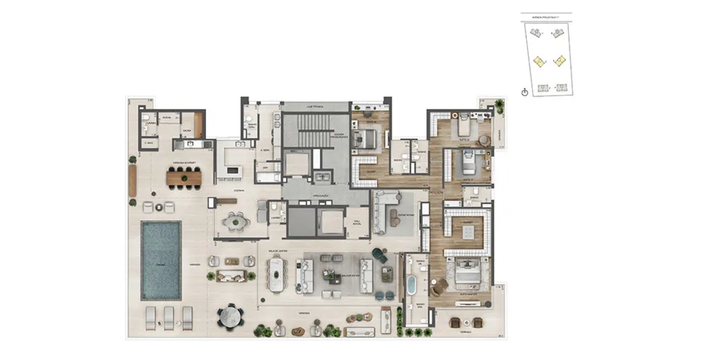 Apartamento, 4 quartos, 231 m² - Foto 129