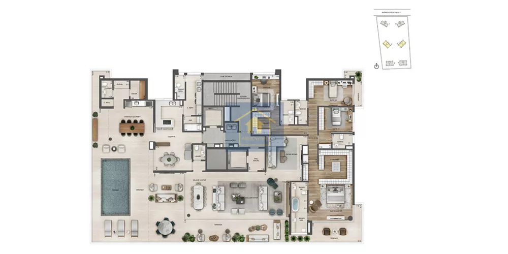 Apartamento, 4 quartos, 231 m² - Foto 64