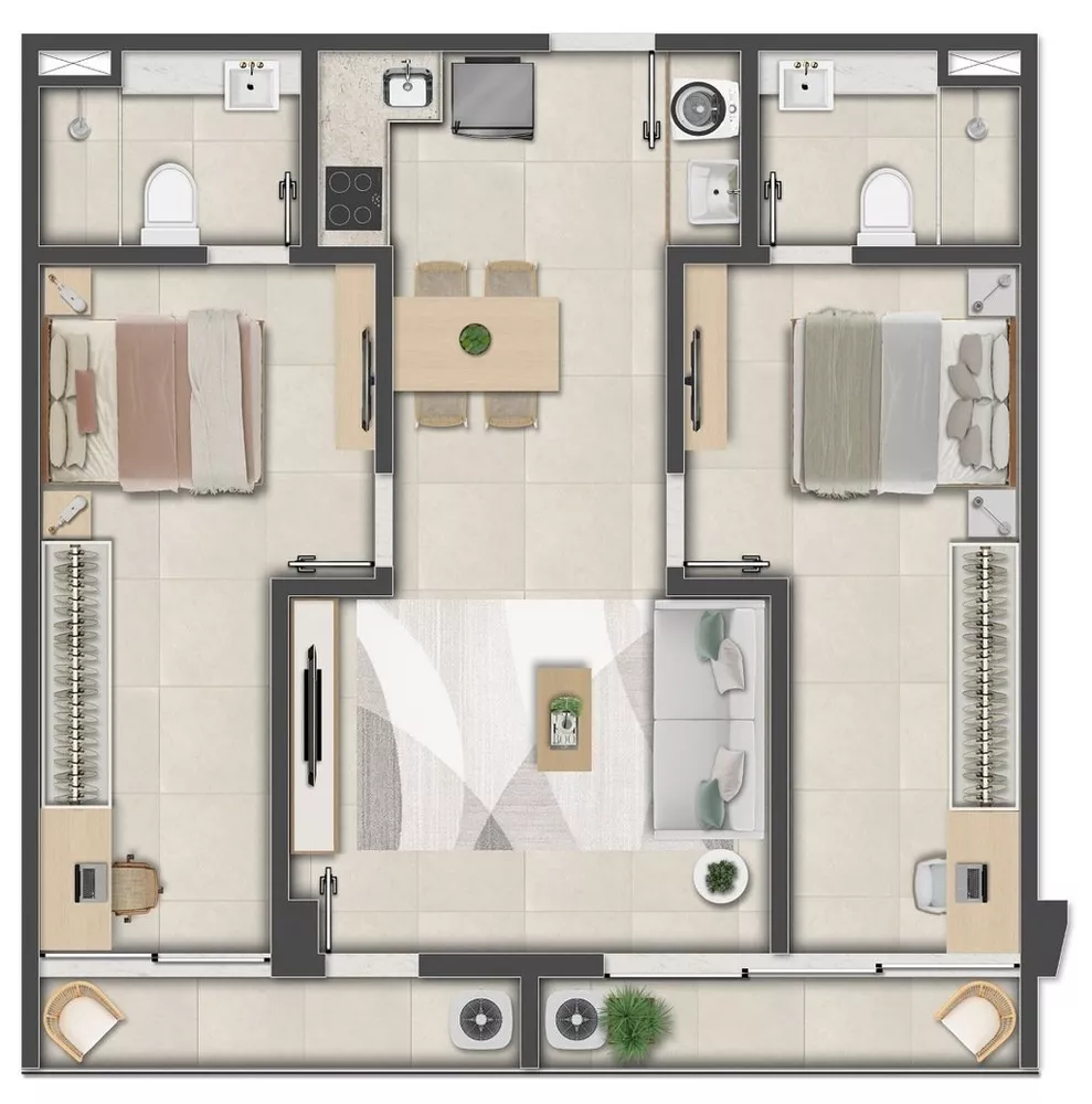 Apartamento, 1 quarto, 48 m² - Foto 62