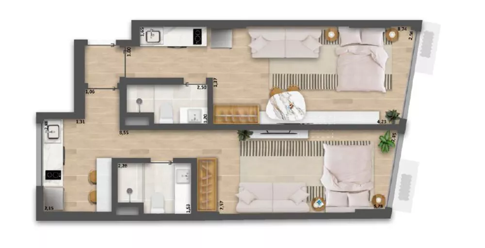 Apartamento, 1 quarto, 65 m² - Foto 8
