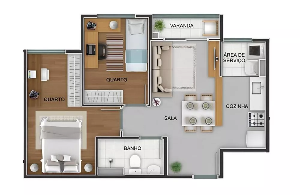 Apartamento, 2 quartos, 52 m² - Foto 41