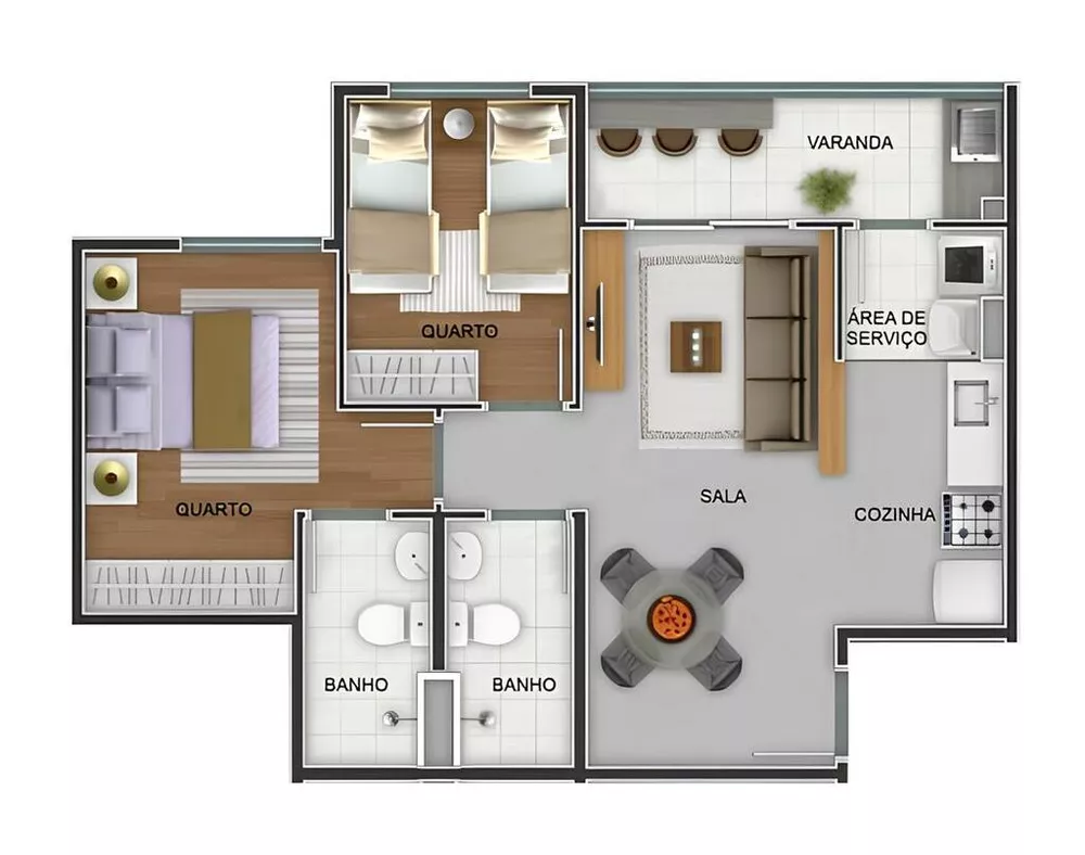 Apartamento, 2 quartos, 52 m² - Foto 33