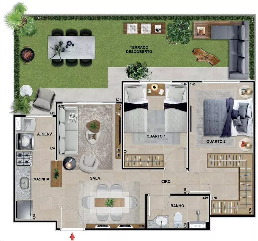 Apartamento, 3 quartos, 87 m² - Foto 38
