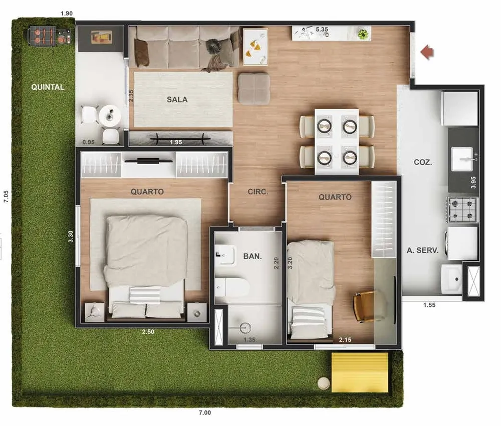 Apartamento, 2 quartos, 50 m² - Foto 26