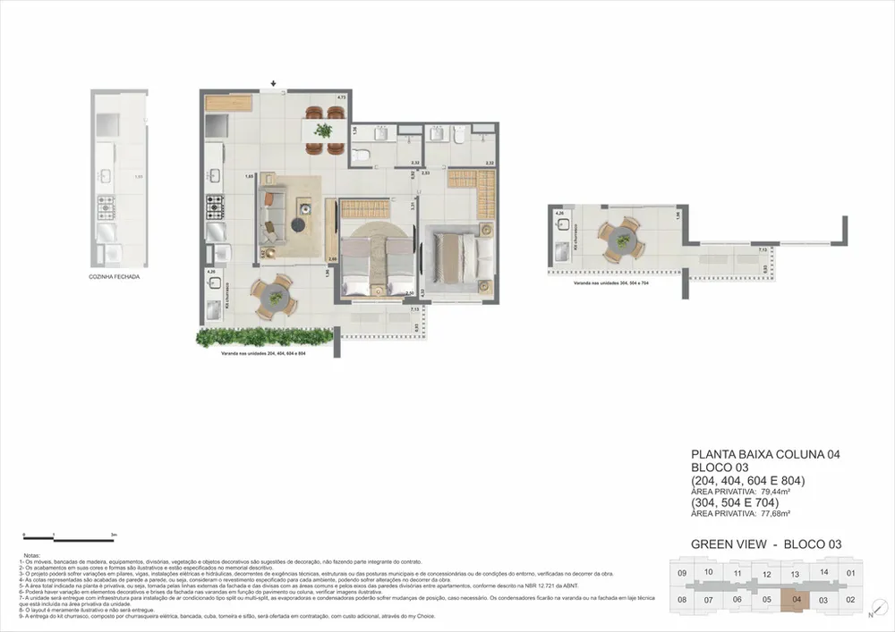 Apartamento, 3 quartos, 103 m² - Foto 64