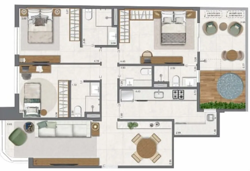 Apartamento, 3 quartos, 147 m² - Foto 6