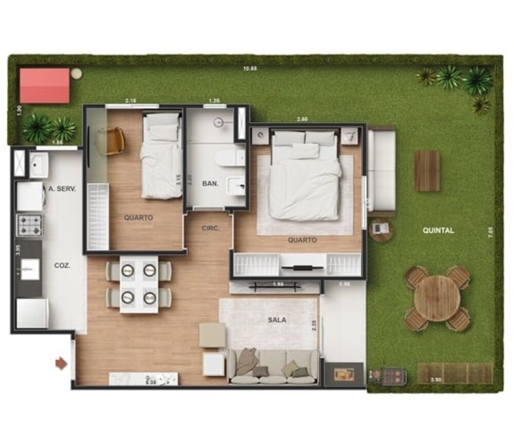 Apartamento, 1 quarto, 30 m² - Foto 19