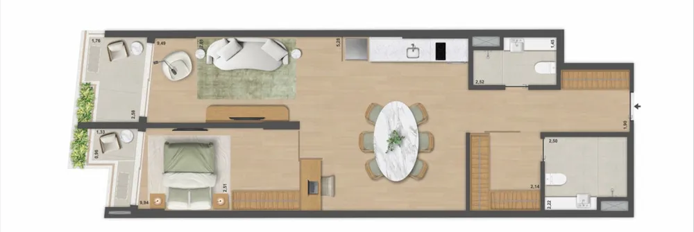 Apartamento, 1 quarto, 37 m² - Foto 64